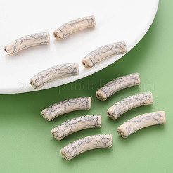 Непрозрачные акриловые бусины с краклеем&nbsp;LS-X-MACR-S372-002N-006