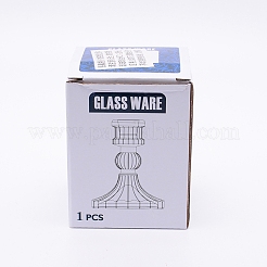Transparente Glaskerzenhalter&nbsp;DJEW-WH0011-01