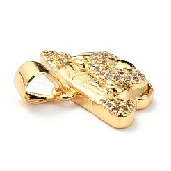 Латунные микро проложить кубического циркония подвески&nbsp;ZIRC-H120-01G