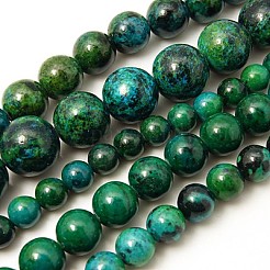 Perline Chrysocolla fili sintetici&nbsp;X-G-L529-B01-4mm