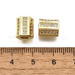 Латунные микро проложить Цирконий Европейский бисером KK-Z100-07G