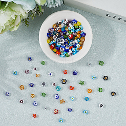 Ручной работы стеклянная бусина тысячецветник нитей LAMP-LT0001-09B