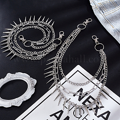 2 шт. железные конусные подвески на тело&nbsp;AJEW-UN0002-12