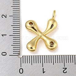 Porte micro ouvrent pendentifs zircone cubique en laiton de placage&nbsp;KK-A200-24G-X