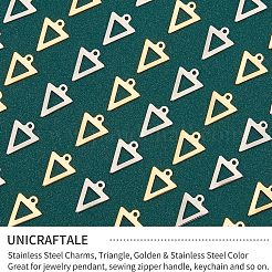 100 breloque en acier inoxydable 201&nbsp;STAS-UN0030-50