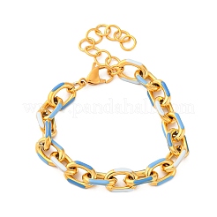 Браслеты-цепочки из нержавеющей стали 304 для женщин BJEW-S162-03G