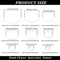 18шт 9 стильных латунных соединительных кольца&nbsp;KK-LP0001-83