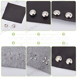 Rivets à quatre griffes en laiton&nbsp;KK-SC0005-75A