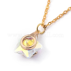 Colliers pendentifs en verre électrolytique&nbsp;NJEW-JN03037-01