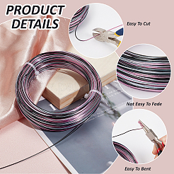 1 рулон градиентной цветной алюминиевой проволоки&nbsp;AW-BC0003-38C