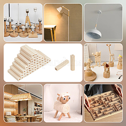 50 шт. необработанные деревянные европейские бусины WOOD-NB0002-47