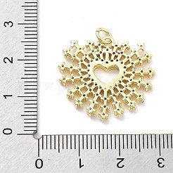 Colgante micropavé cubic zirconia de latón&nbsp;KK-Q006-35G-02