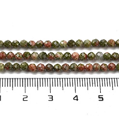 Природные Unakite бисер нитей G-B088-C15-03