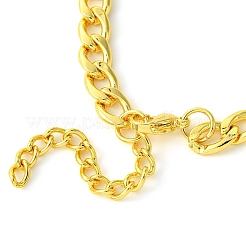 Realizzazione di braccialetti a catena intrecciata in ottone con placcatura a cremagliera&nbsp;KK-G501-03B-G