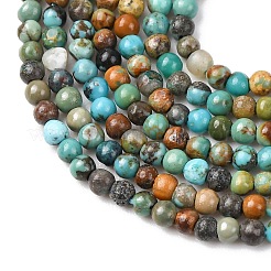 Бусы натуральная африканская бирюза (яшма)&nbsp;X-G-K366-G01-2mm