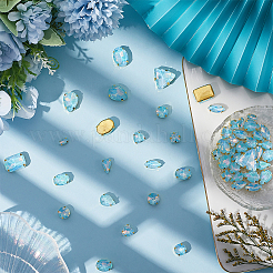 Стеклянный стальной коготь пришитый стразы FIND-WH20040-07G-02