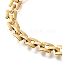 Ионное покрытие(ip) 304 нержавеющая сталь пантера цепочка браслеты для женщин мужчин BJEW-H613-02G