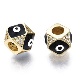 Латунные микропаве из прозрачного кубического циркония ZIRC-N039-173-NF