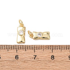 Латунные микро проложить кубического циркония подвески KK-D019-10G