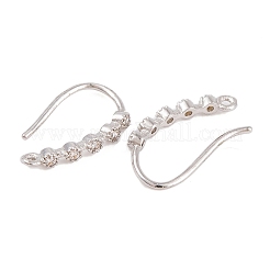 Стойки обшивки латунь кубический цирконий серьги крючки KK-S374-05P-01