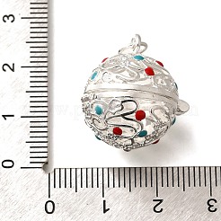 Стойка гальванопокрытие латунная эмаль бусины клетка подвески KK-M313-11S-02