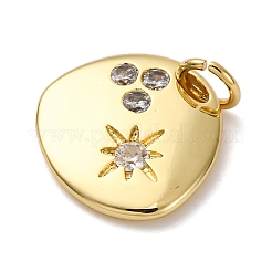 Латунные микро проложить кубического циркония подвески&nbsp;KK-P308-56G