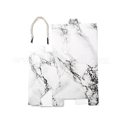 Прямоугольные бумажные подарочные коробки с ручкой-веревкой&nbsp;LS-CON-B010-03D