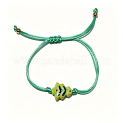 Handgefertigte Armbänder aus geflochtenen Porzellanperlen&nbsp;WG68C1A-01