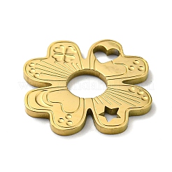 Placcatura ionica (ip) 316l impostazioni cabochon in acciaio inossidabile chirurgico per smalto&nbsp;STAS-D090-11G