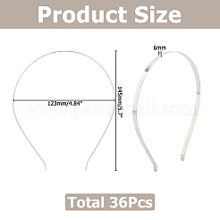 Fornituras de banda para el cabello de hierro&nbsp;OHAR-WH0011-78B