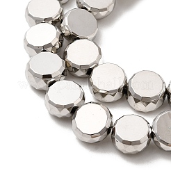 Стеклянные бусины с гальваническим покрытием  EGLA-F166-04C-P