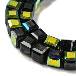 Стеклянные бусины с гальваническим покрытием &nbsp;EGLA-M031-01A-HR07