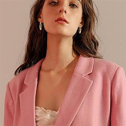 Серьги-гвоздики из бамбука из нержавеющей стали 304 для женщин JE1105A