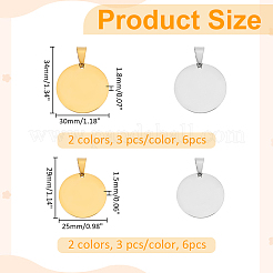12 шт. 4 стиля подвески из нержавеющей стали 304&nbsp;STAS-WR0001-16