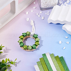 200 Blatt Origamipapier mit Glücksstern-Glitzerpulver&nbsp;DIY-TADJ0001-09A