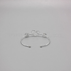 Железные основы для браслетов&nbsp;LS-FIND-WH0100-75P