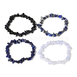 宝石ビーズストレッチブレスレット4セット  内径：2-1/8インチ（5.5cm）  4個/セット&nbsp;BJEW-JB11177