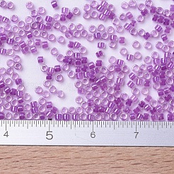 MIYUKIデリカビーズ  シリンダー  日本製シードビーズ  11/0  （db0073)マゼンタのクリスタルアブ  1.3x1.6mm  穴：0.8mm  約2000PCS /ボトル  10 G /ボトル&nbsp;SEED-JP0008-DB0073