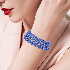 Ensemble de bracelets extensibles en perles rondes en jaspe impérial synthétique 3 pièces 3 tailles&nbsp;BJEW-SW00064-33