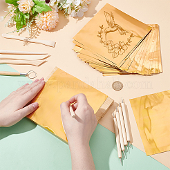 Листы фольгированной бумаги для гравировки поделок DIY-WH0888-881A-02