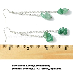 5 пара латунных сережек-подвесок EJEW-FS00039