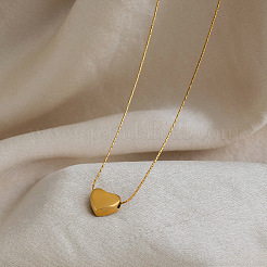 Collares colgantes de corazón de acero inoxidable 304 para mujer&nbsp;GT5254