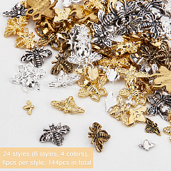 144 шт. 24 стиля сплава нейл-арта подвески&nbsp;MRMJ-OC0002-98
