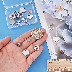 20 шт. 4 стиля подвески из нержавеющей стали 304&nbsp;STAS-AR0002-61P