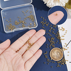 300 шт. разделительные бусины из нержавеющей стали 304&nbsp;STAS-UN0054-14