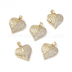 Латунные подвески с фианитами KK-E068-VA126-2