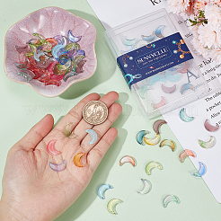 100шт стеклянные подвески градиентного цвета GLAA-SC0001-74