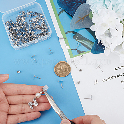 Фурнитура для сережек-гвоздиков из нержавеющей стали 304 STAS-UN0007-12P