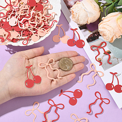 2 пакетик с бантом и вишневым бумажным конфетти для украшения вечеринки&nbsp;DIY-SC0031-55