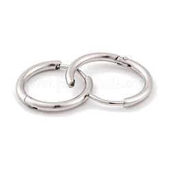 Не тускнеющее круглое кольцо из нержавеющей стали 304 серьги-кольца для женщин EJEW-G388-02C-P